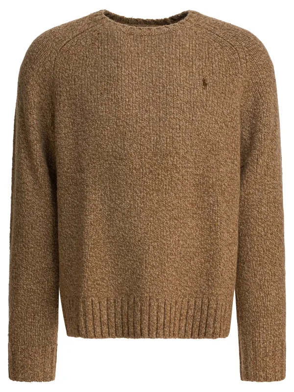 Mottled Wool Sweater Knitwear Beige sold by Wanan Luxury