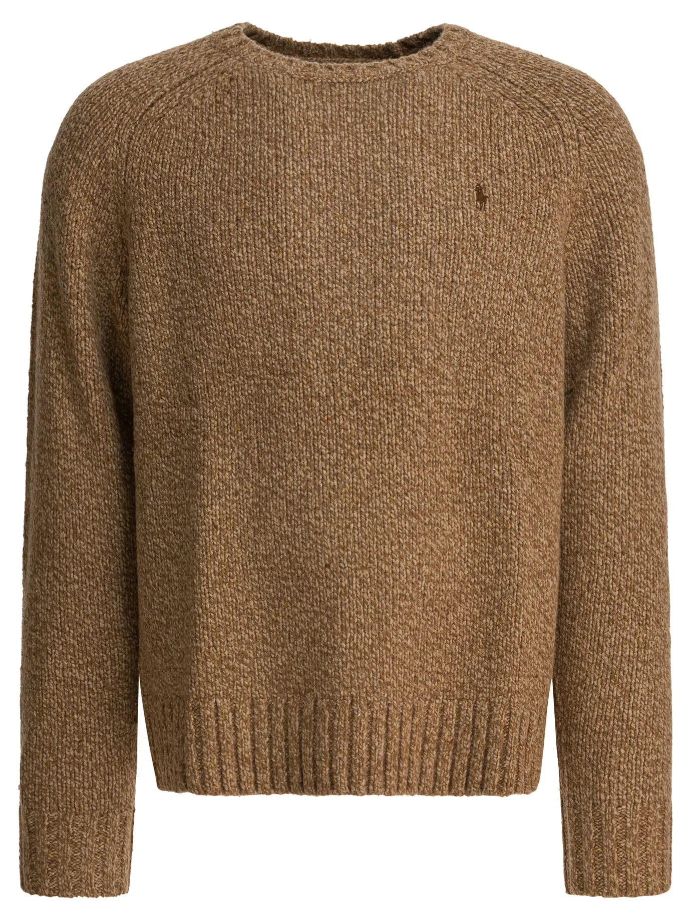 Mottled Wool Sweater Knitwear Beige sold by Wanan Luxury