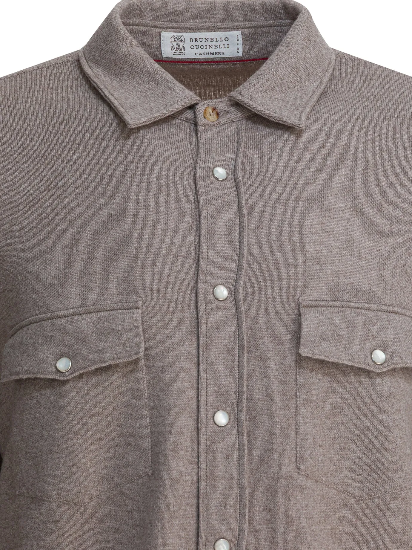 Cashmere Overshirt Jacket Jackets And Coats Brown sold by Wanan Luxury product image thumbnail 3