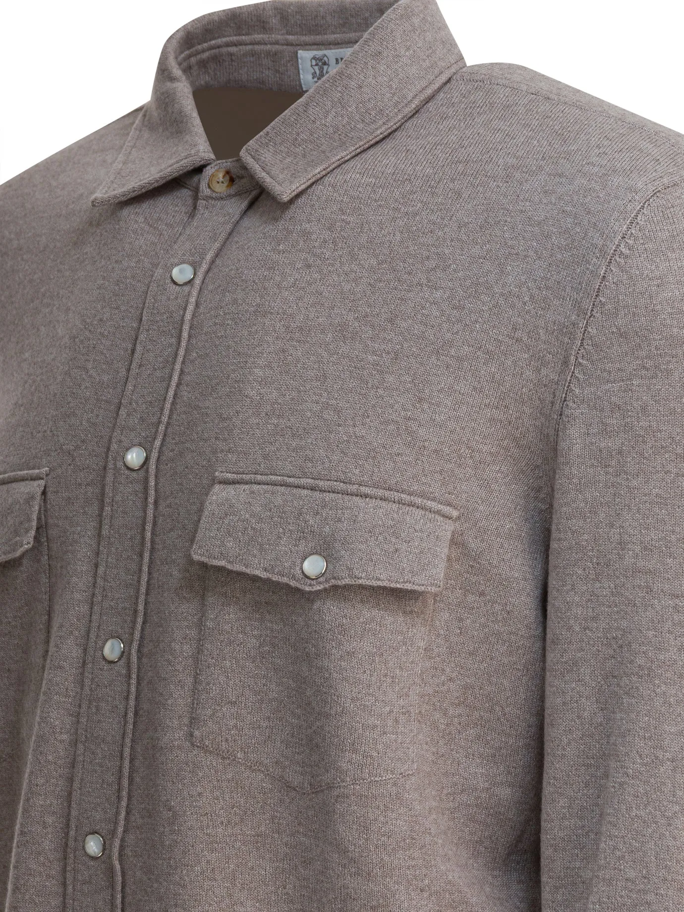 Cashmere Overshirt Jacket Jackets And Coats Brown sold by Wanan Luxury product image thumbnail 4