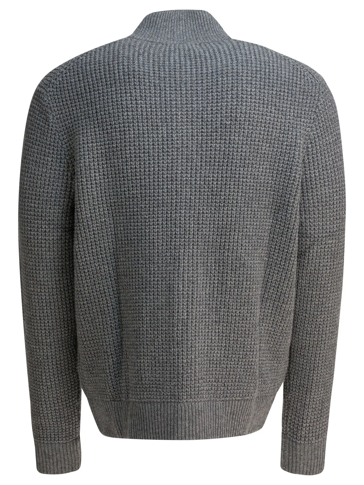Mock Neck Cardigan Knitwear Grey sold by Wanan Luxury product image thumbnail 2