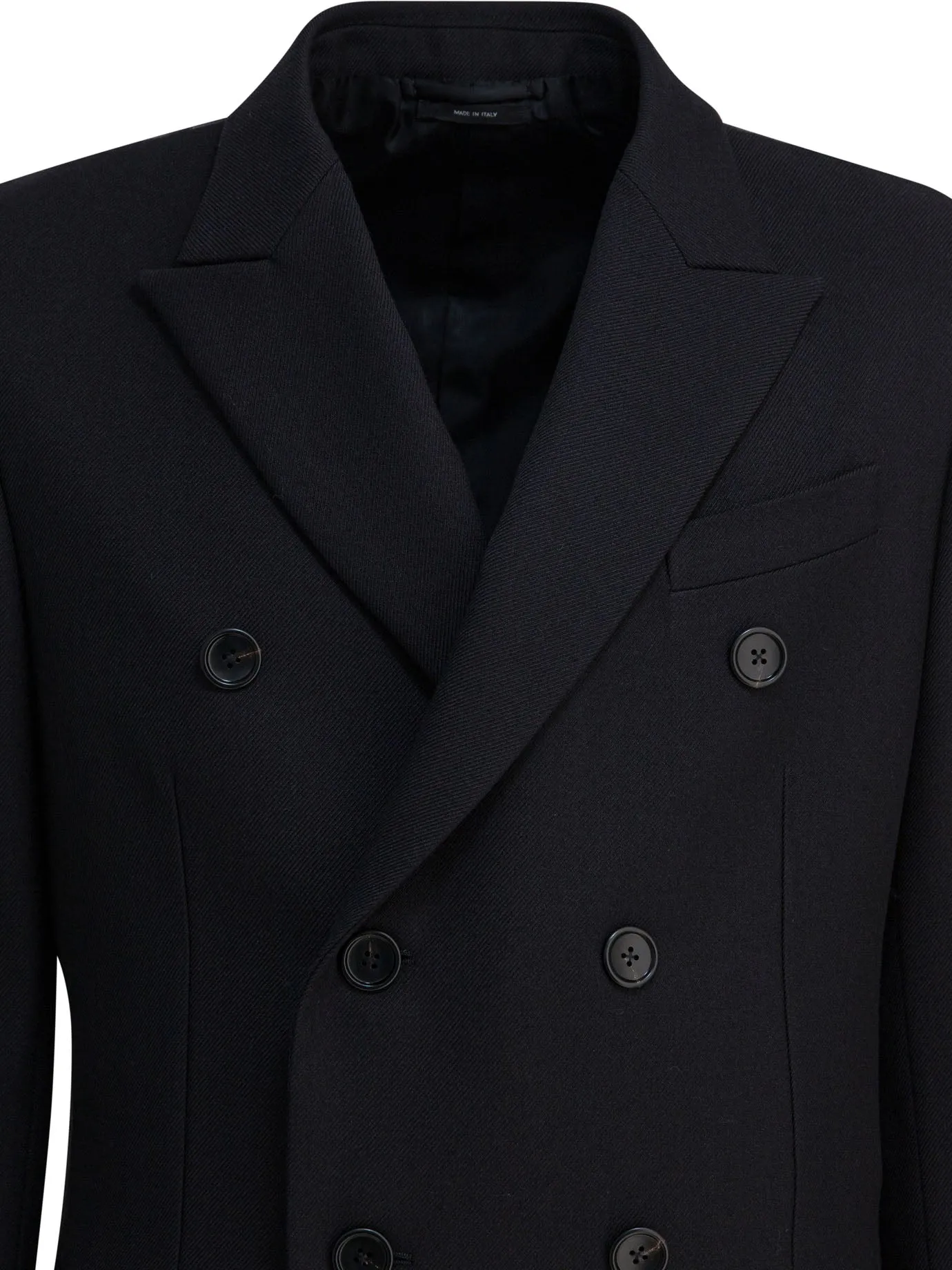 Double-Breasted Wool Jacket Jackets And Coats Black sold by Wanan Luxury product image thumbnail 3