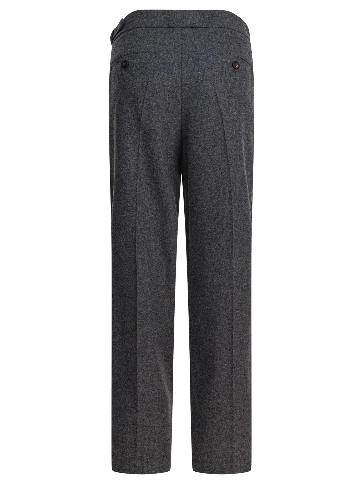 Wool Pants With Belt Trousers Grey sold by Wanan Luxury product image thumbnail 2