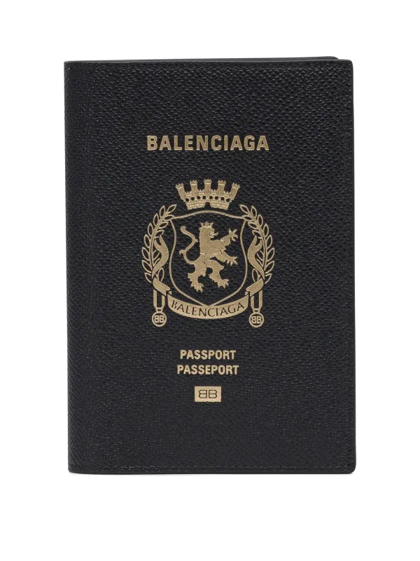 Leather Passport Holder Wallets & Card Holders Black sold by Wanan Luxury