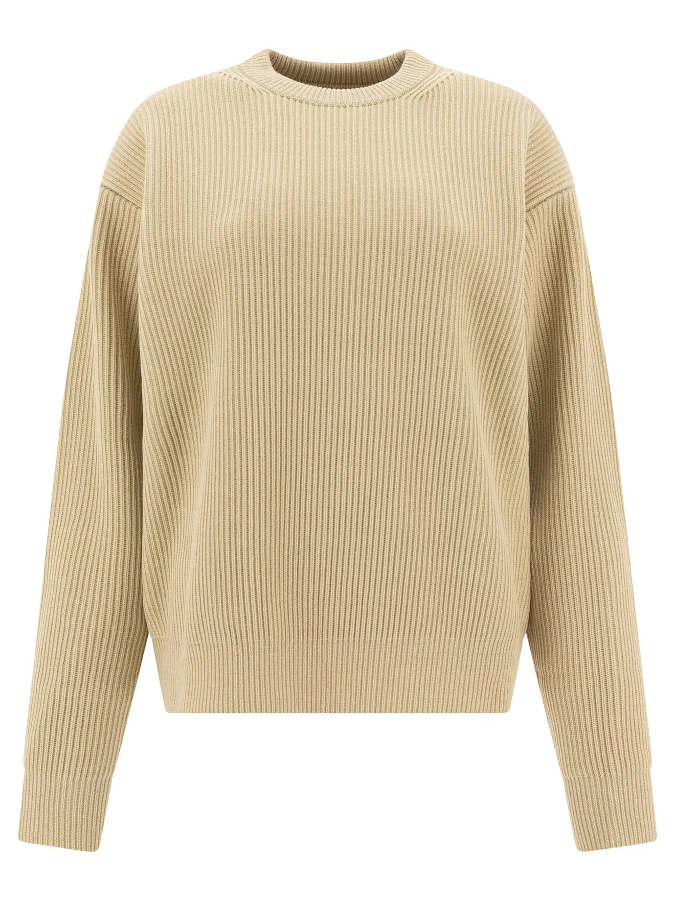Wool Crew Neck Sweater Knitwear Green sold by Wanan Luxury