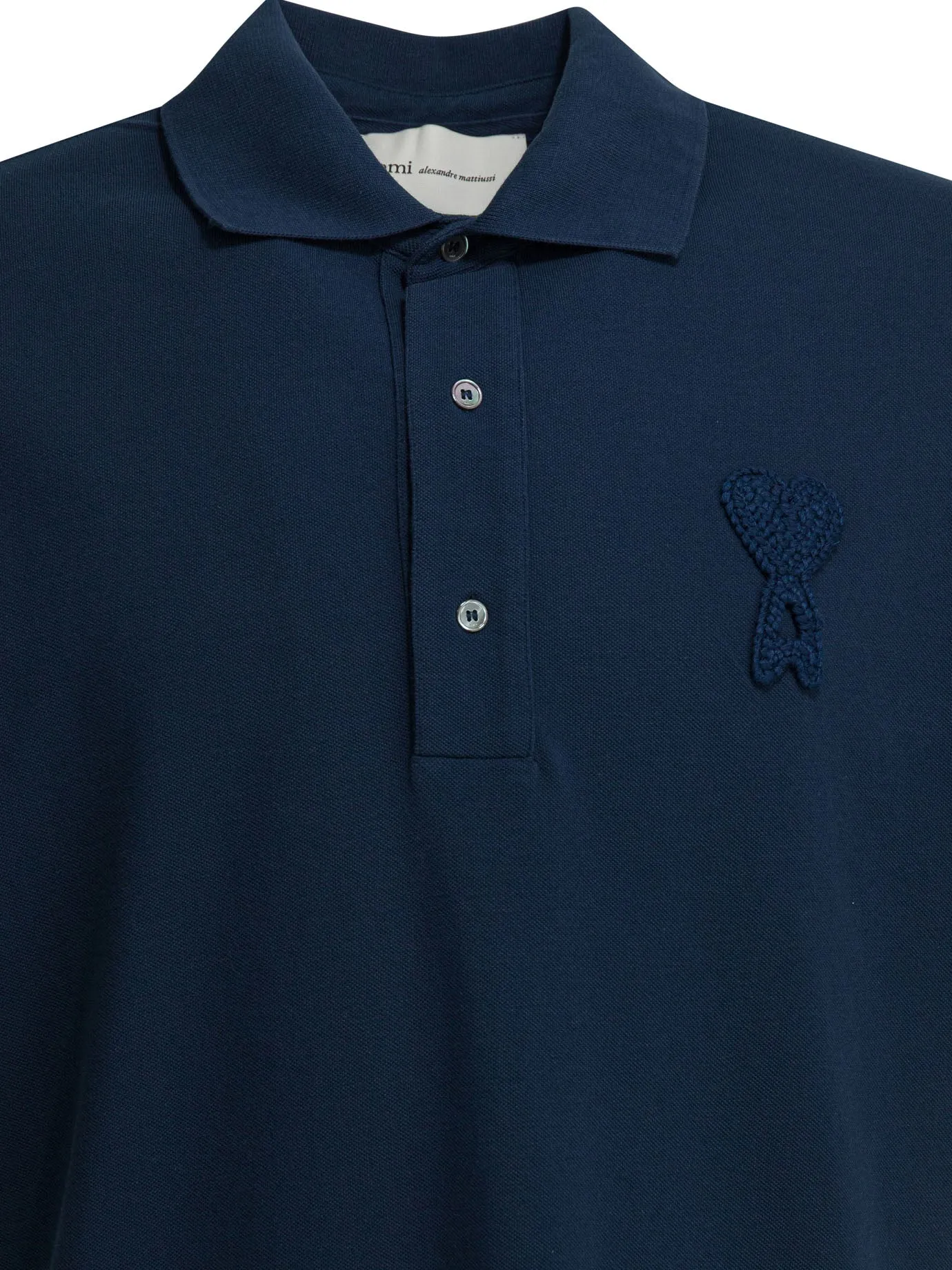 Polo Shirt With Buttons And Logo Polo Shirts Blue sold by Wanan Luxury product image thumbnail 3