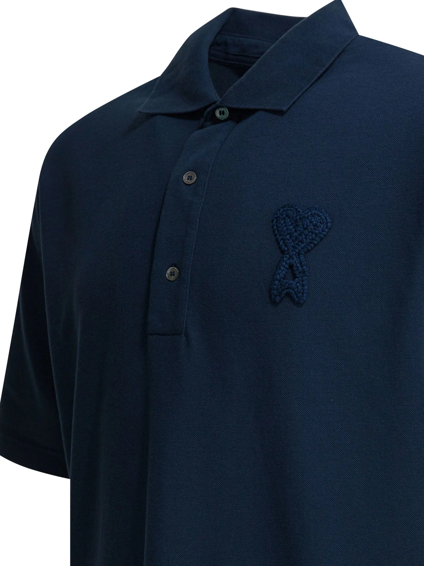 Polo Shirt With Buttons And Logo Polo Shirts Blue sold by Wanan Luxury product image thumbnail 4