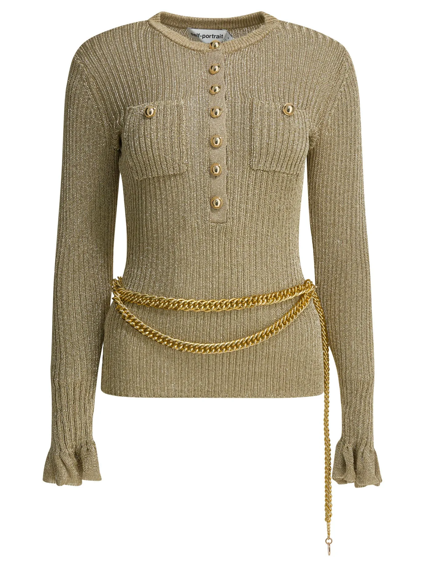 Serafino T-Shirt With Belt T-Shirts Gold sold by Wanan Luxury