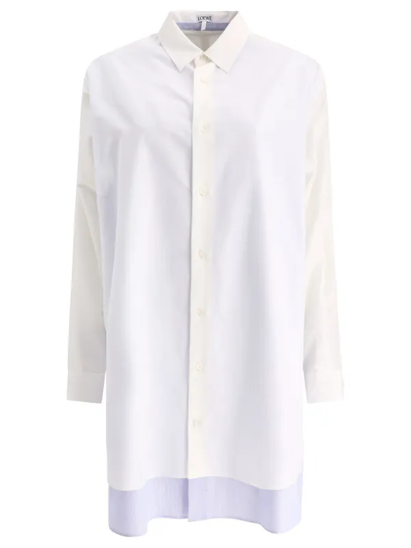Double Layer Chemise Dress Dresses White made by Loewe