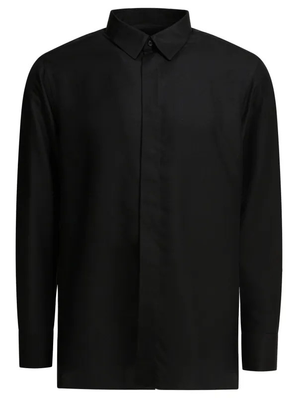 Drapy Twill Shirts Black made by Tom Ford