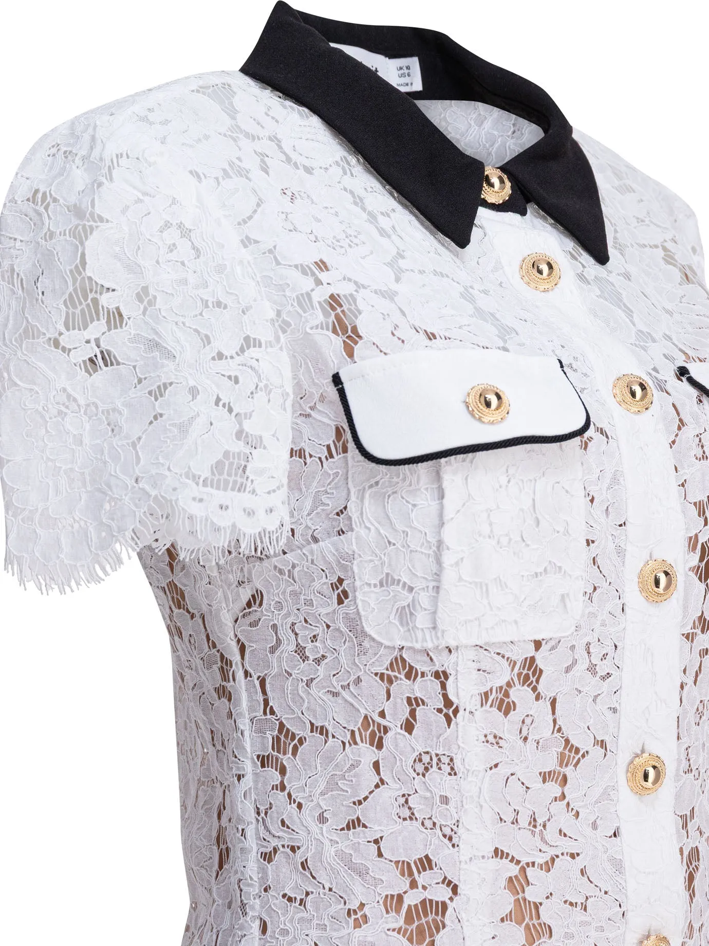 Short Lace Dress Dresses White sold by Wanan Luxury product image thumbnail 4