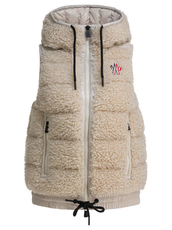 Teddy Jackets And Coats Beige made by Moncler
