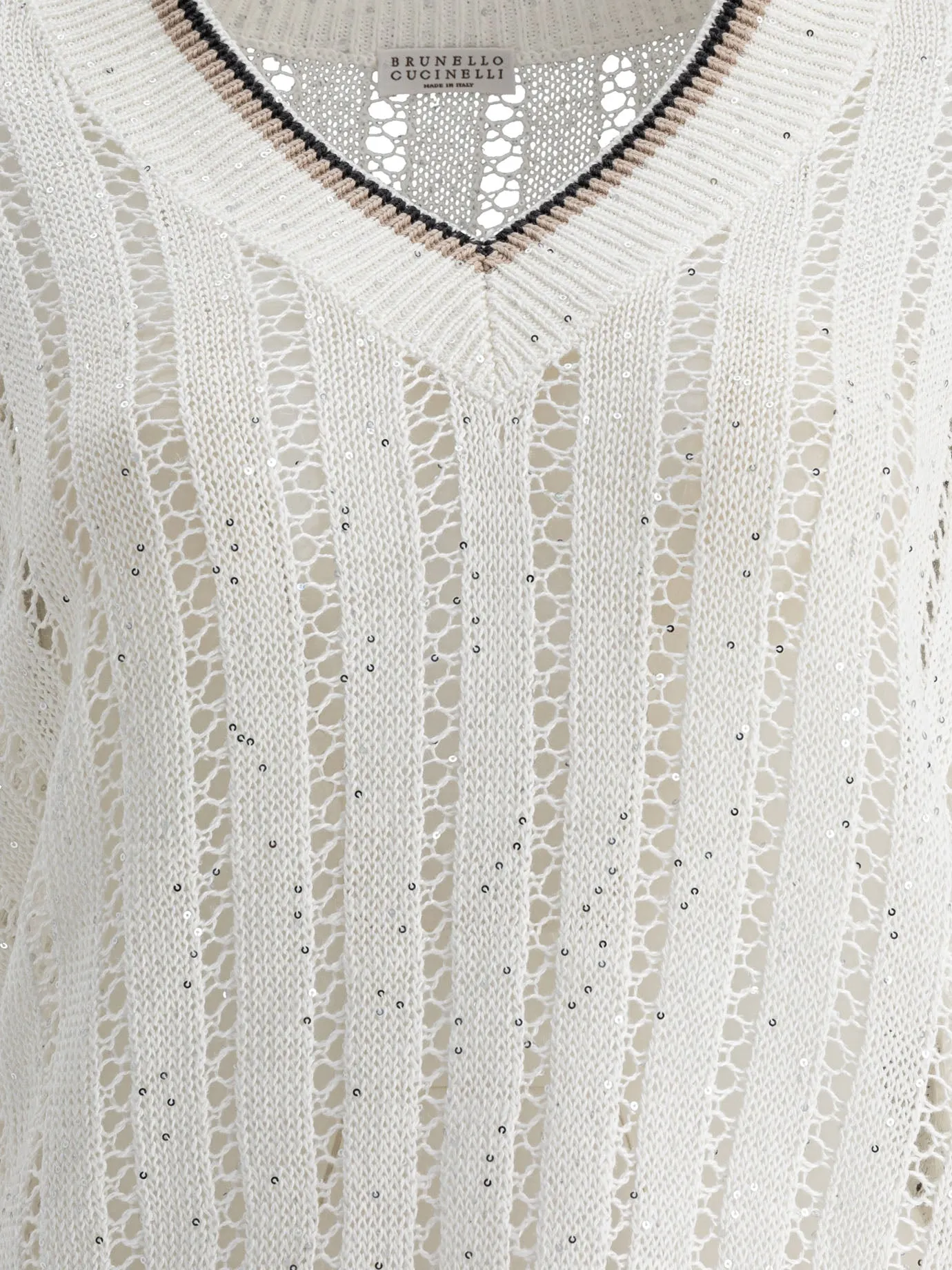 Daxxling Ribbed Net Knitwear White sold by Wanan Luxury product image thumbnail 3