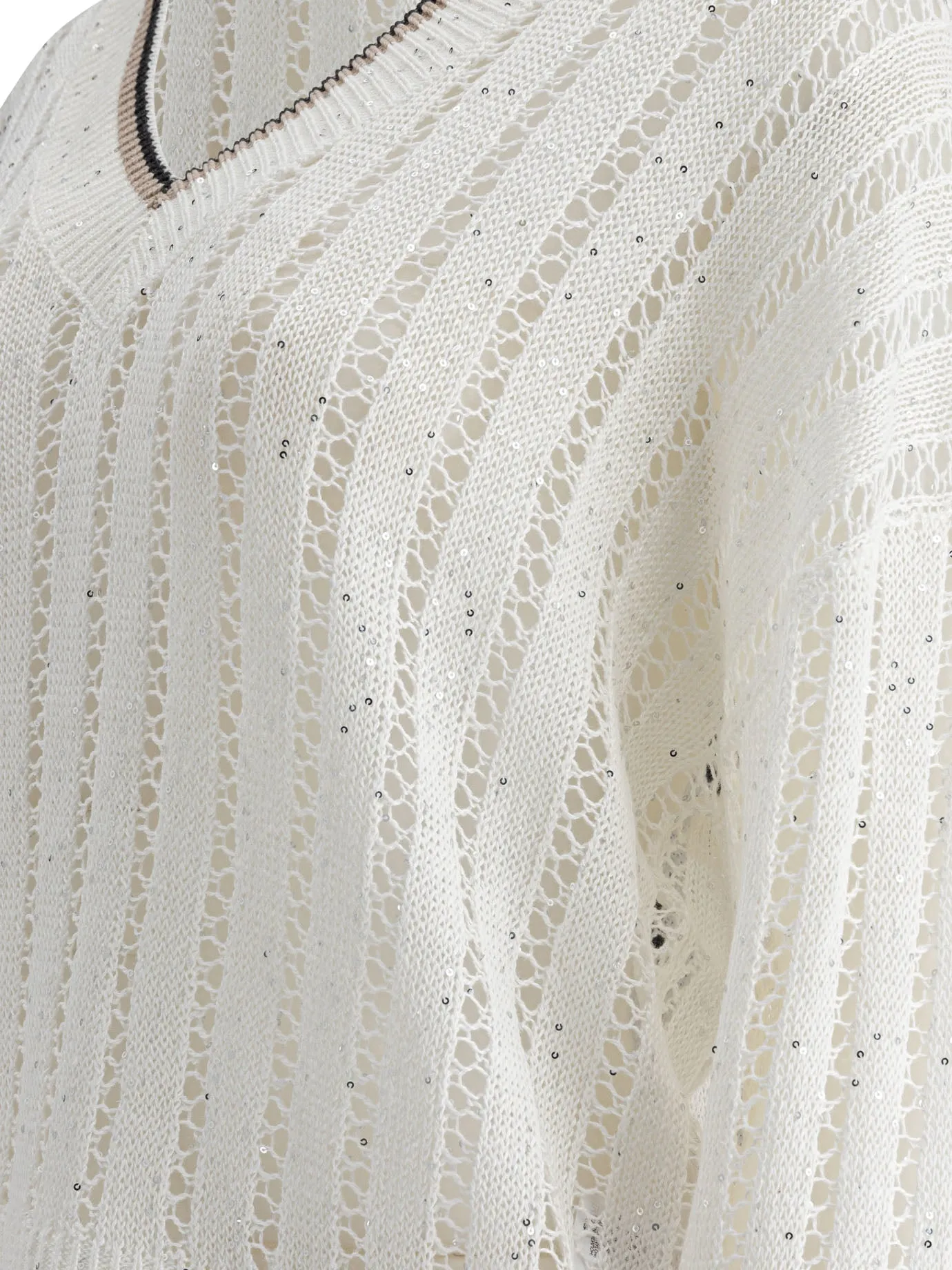Daxxling Ribbed Net Knitwear White sold by Wanan Luxury product image thumbnail 4