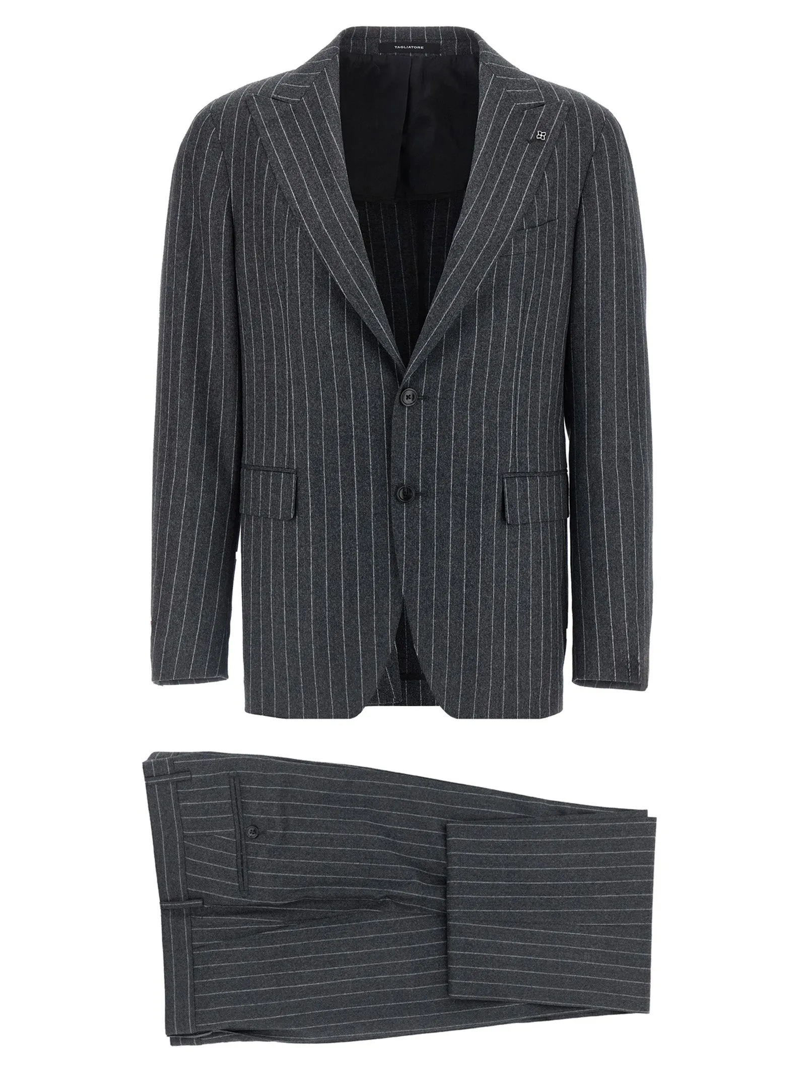 Pinstriped Dress Suits Gray sold by Wanan Luxury