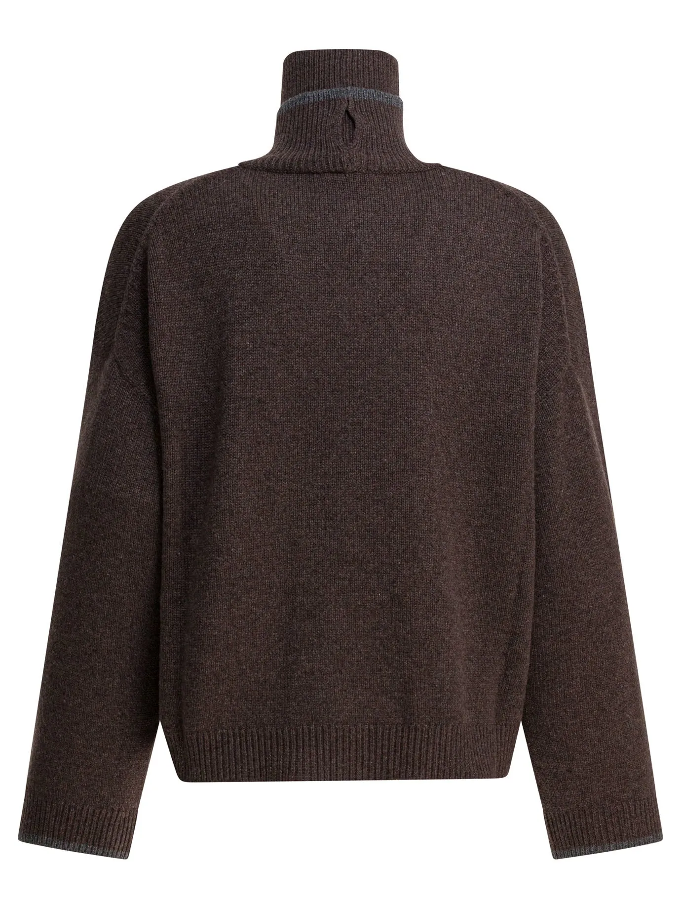 Cashmere Turtleneck Sweater Knitwear Brown sold by Wanan Luxury product image thumbnail 2