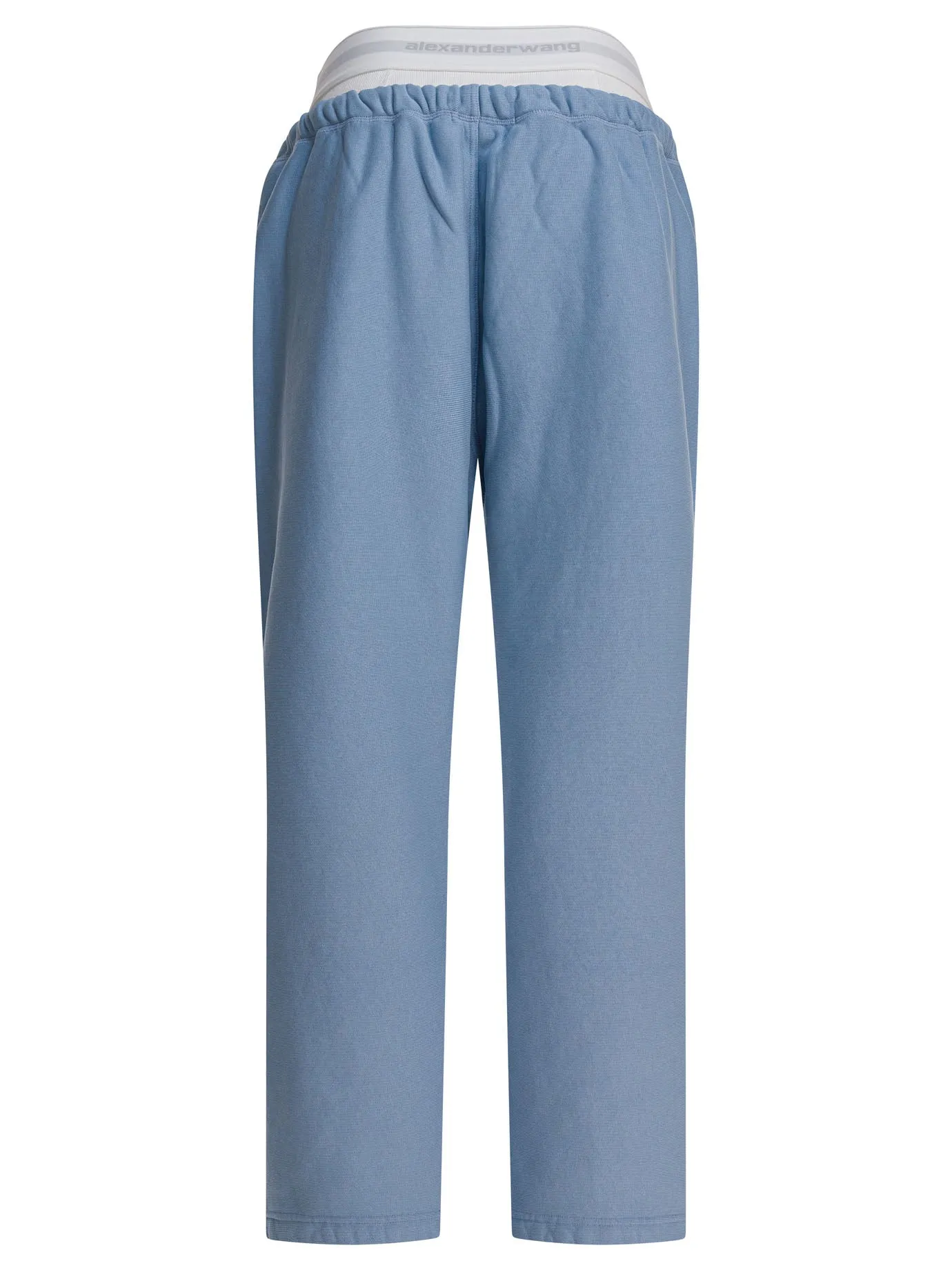 Wide Leg Sweatpant W/ Logo Elastic Exposed Brief Trousers Blue sold by Wanan Luxury product image thumbnail 2