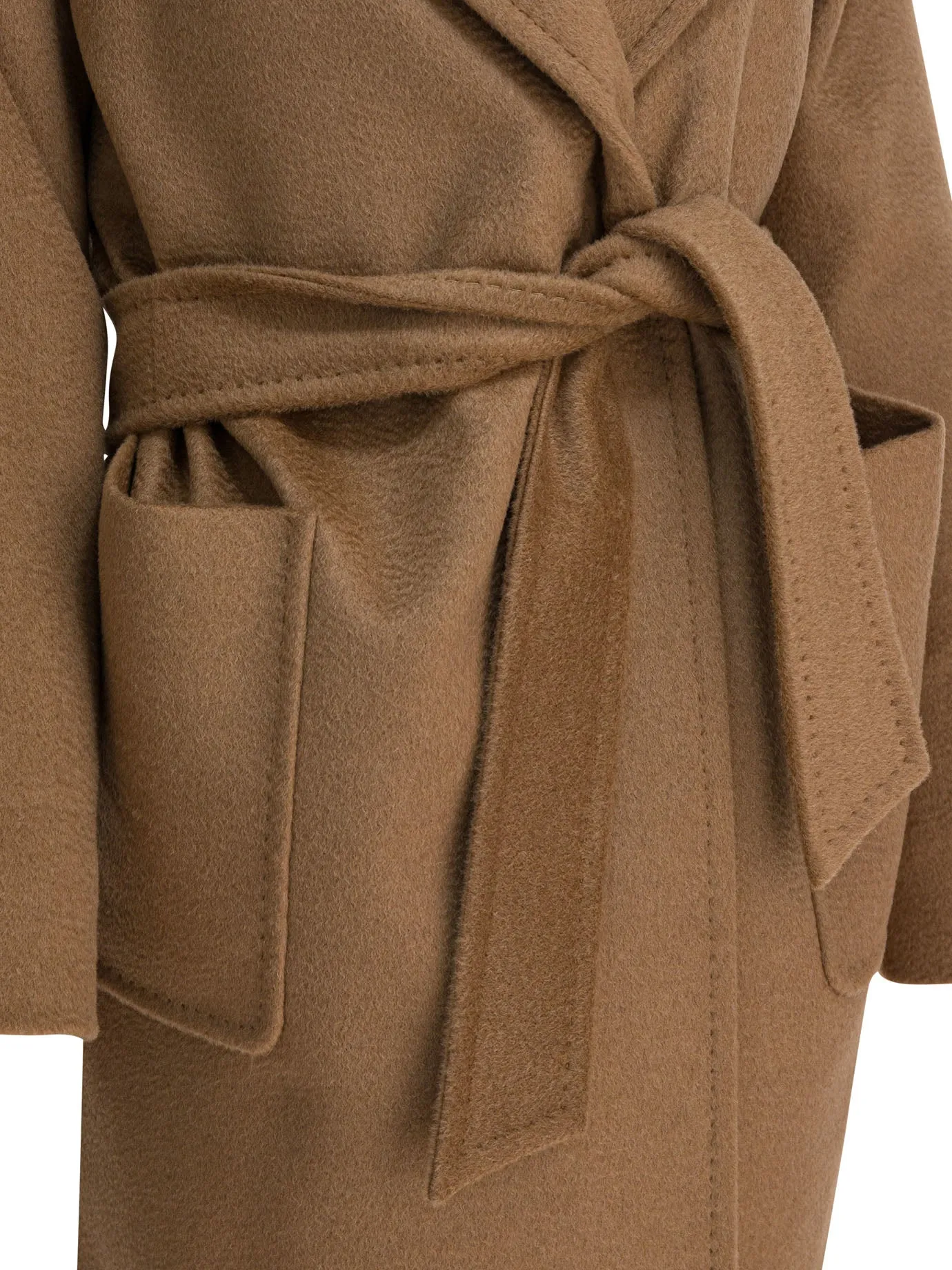 Camel Long Coat Jackets And Coats Brown sold by Wanan Luxury product image thumbnail 4