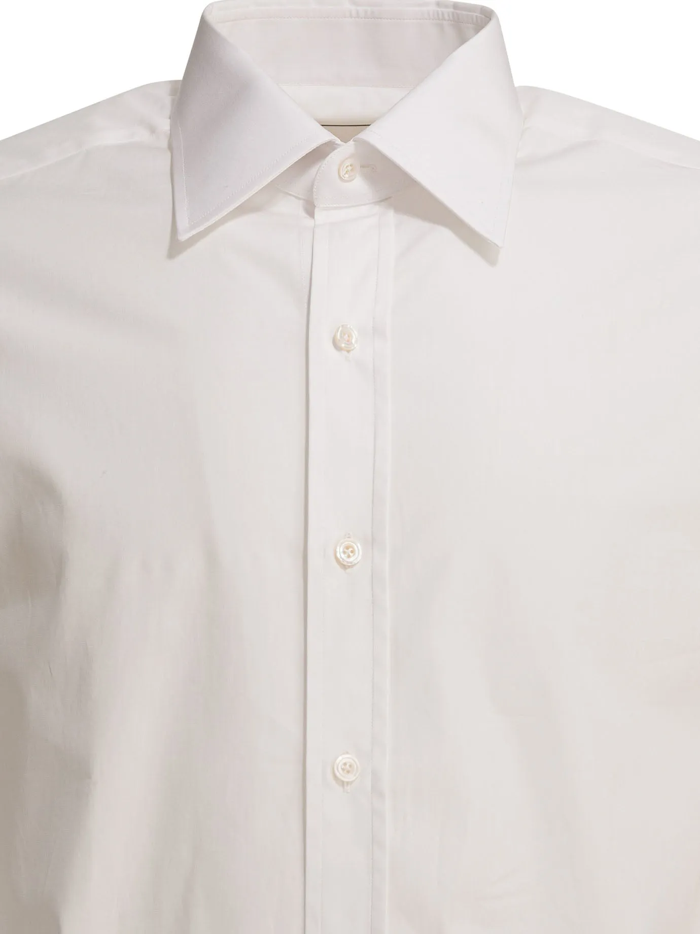 Stretch Poplin Shirts White sold by Wanan Luxury product image thumbnail 3