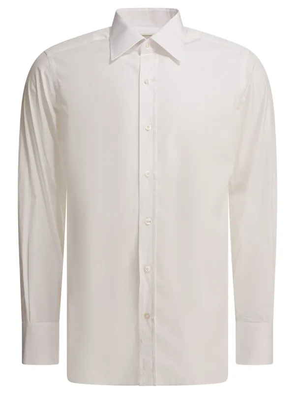 Stretch Poplin Shirts White sold by Wanan Luxury