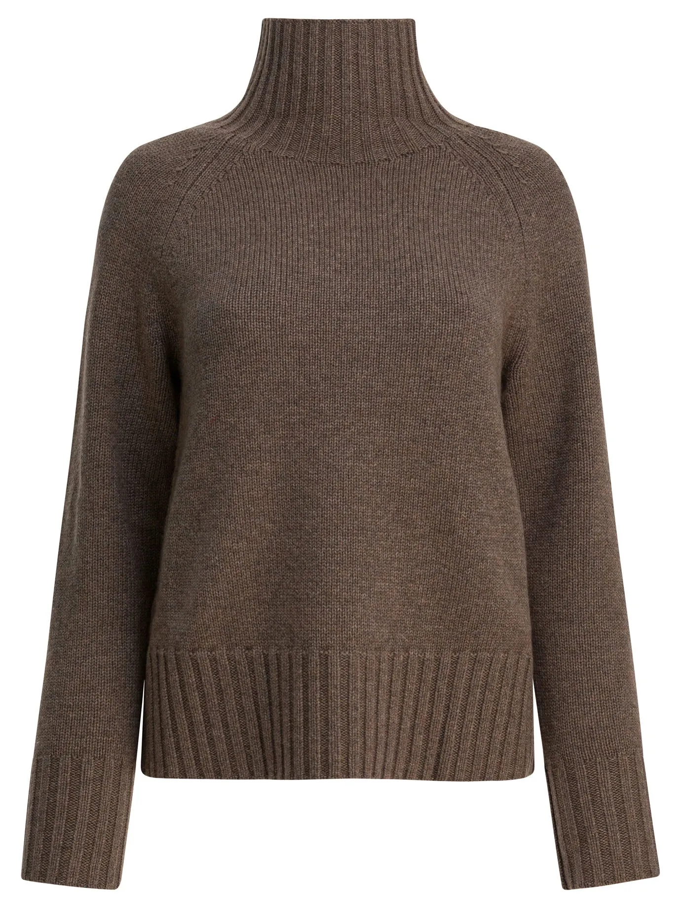 Wool And Cashmere Turtleneck Sweater Knitwear Brown sold by Wanan Luxury