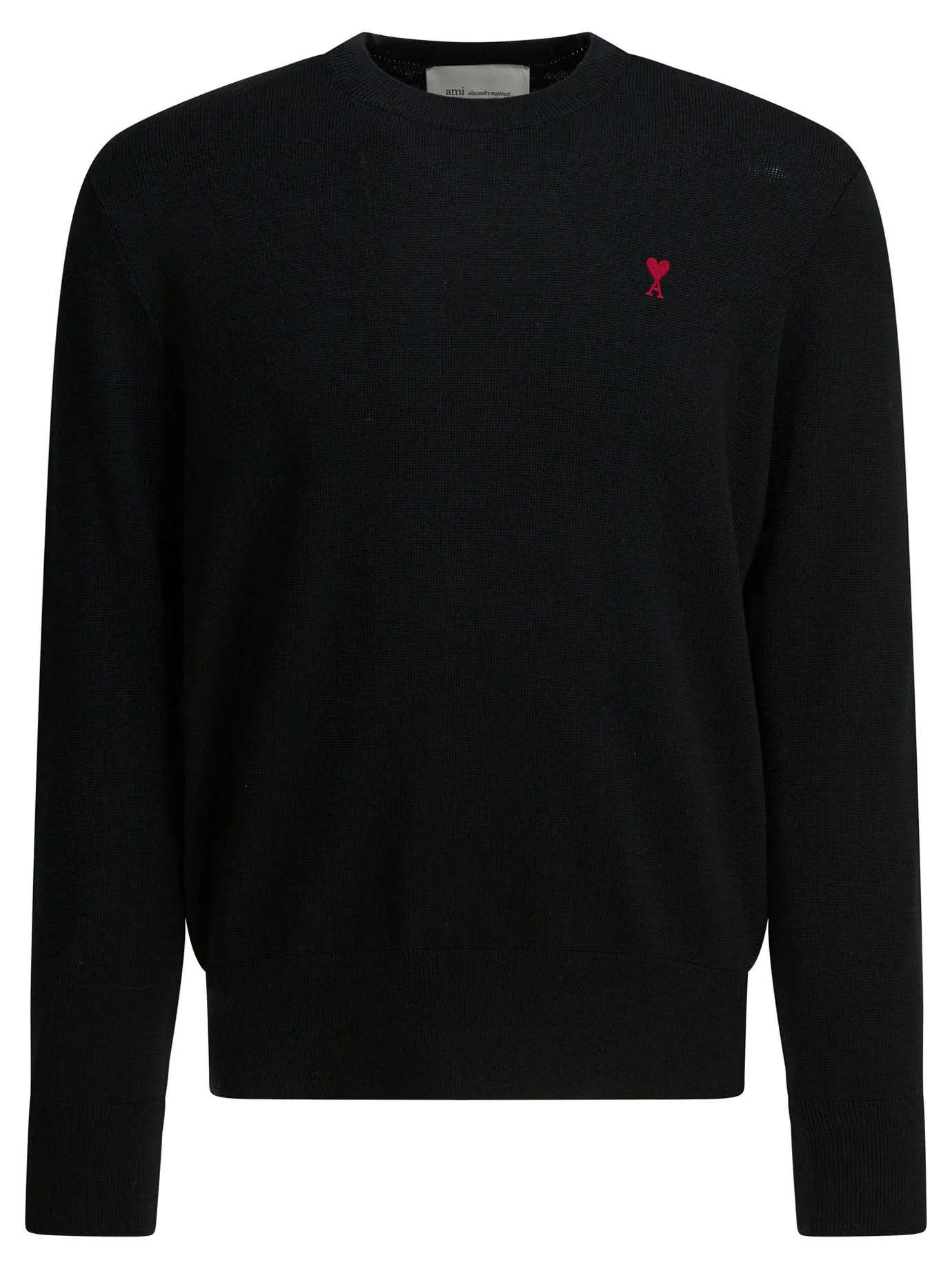 Crew-Neck Sweater With Logo Knitwear Black sold by Wanan Luxury