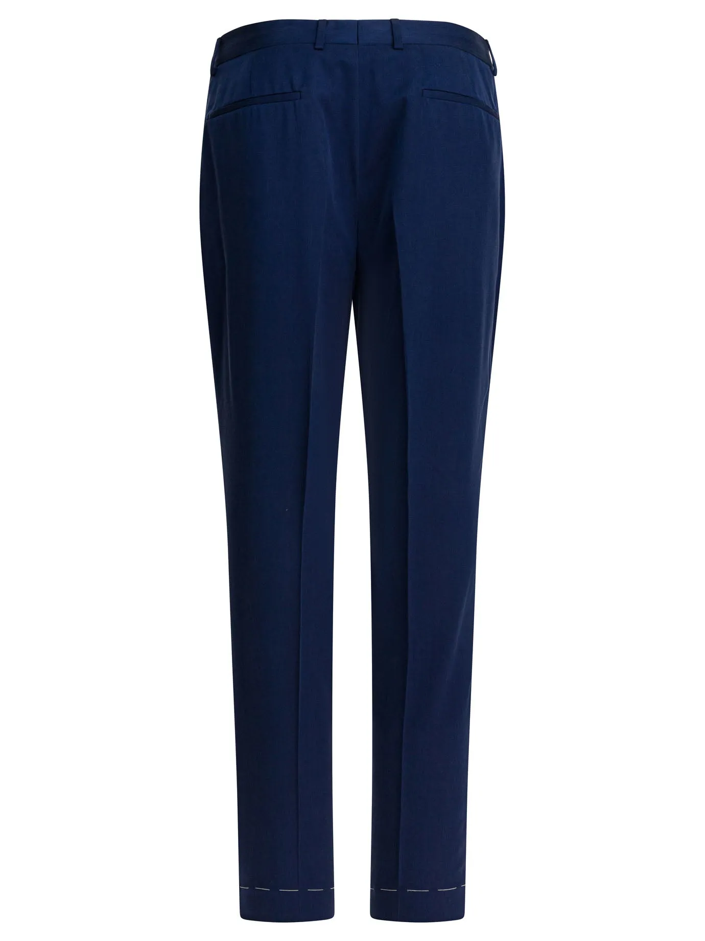 Silk Chino Pants Trousers Blue sold by Wanan Luxury product image thumbnail 2