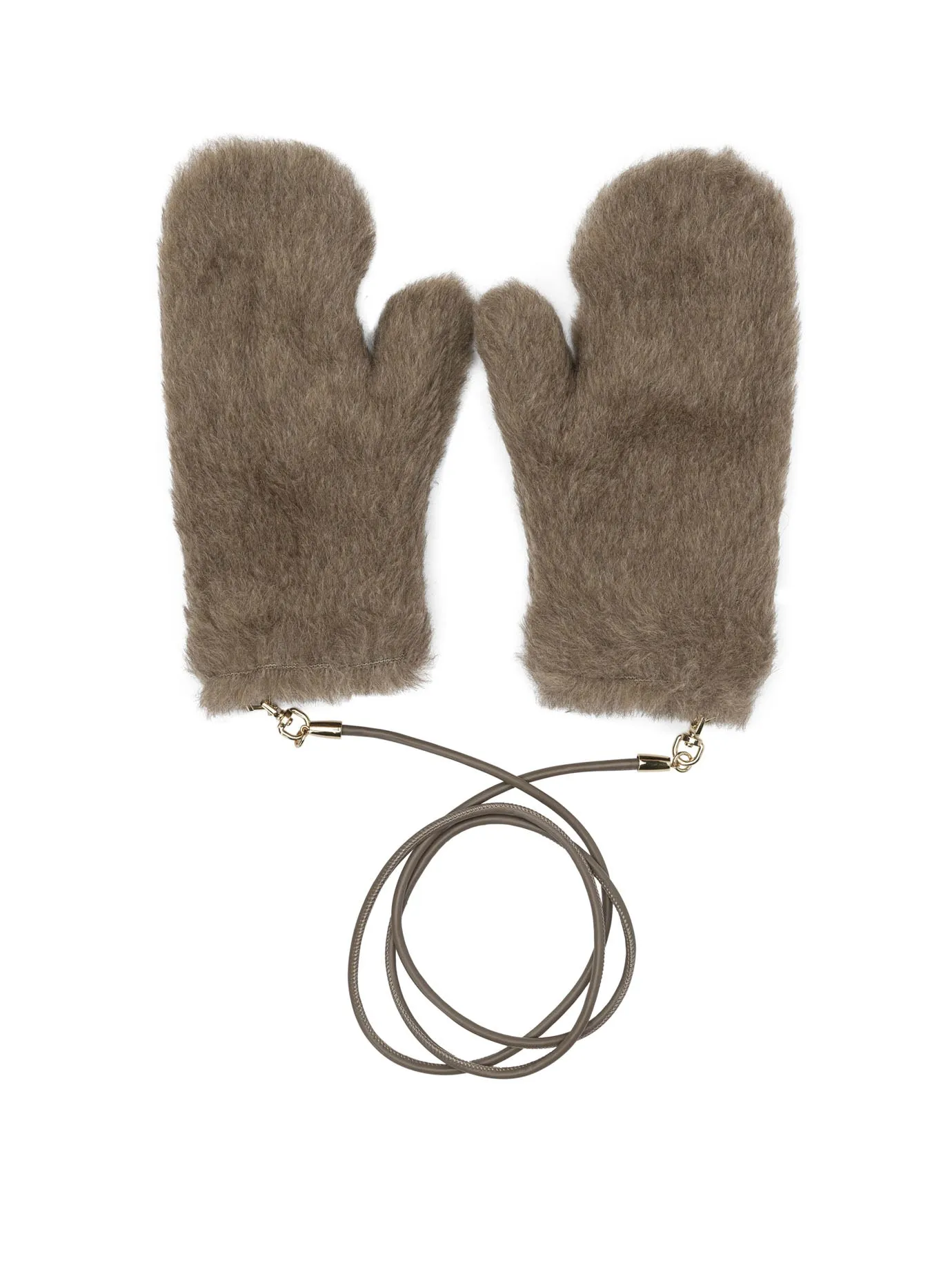 Wool Gloves Brown sold by Wanan Luxury