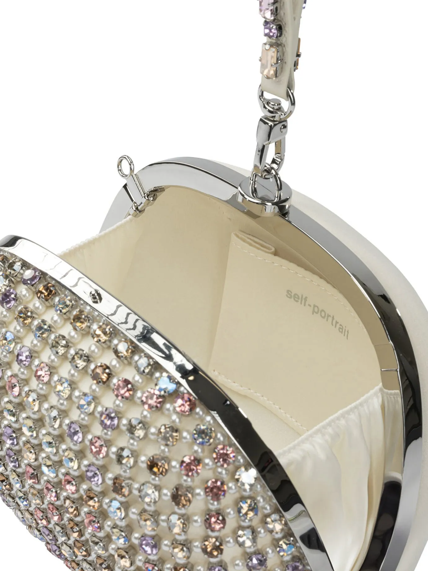 Multi Crystal Clutch Clutches Silver sold by Wanan Luxury product image thumbnail 5