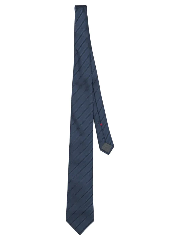 Silk Tie Ties & Bow Ties Blue made by Brunello Cucinelli
