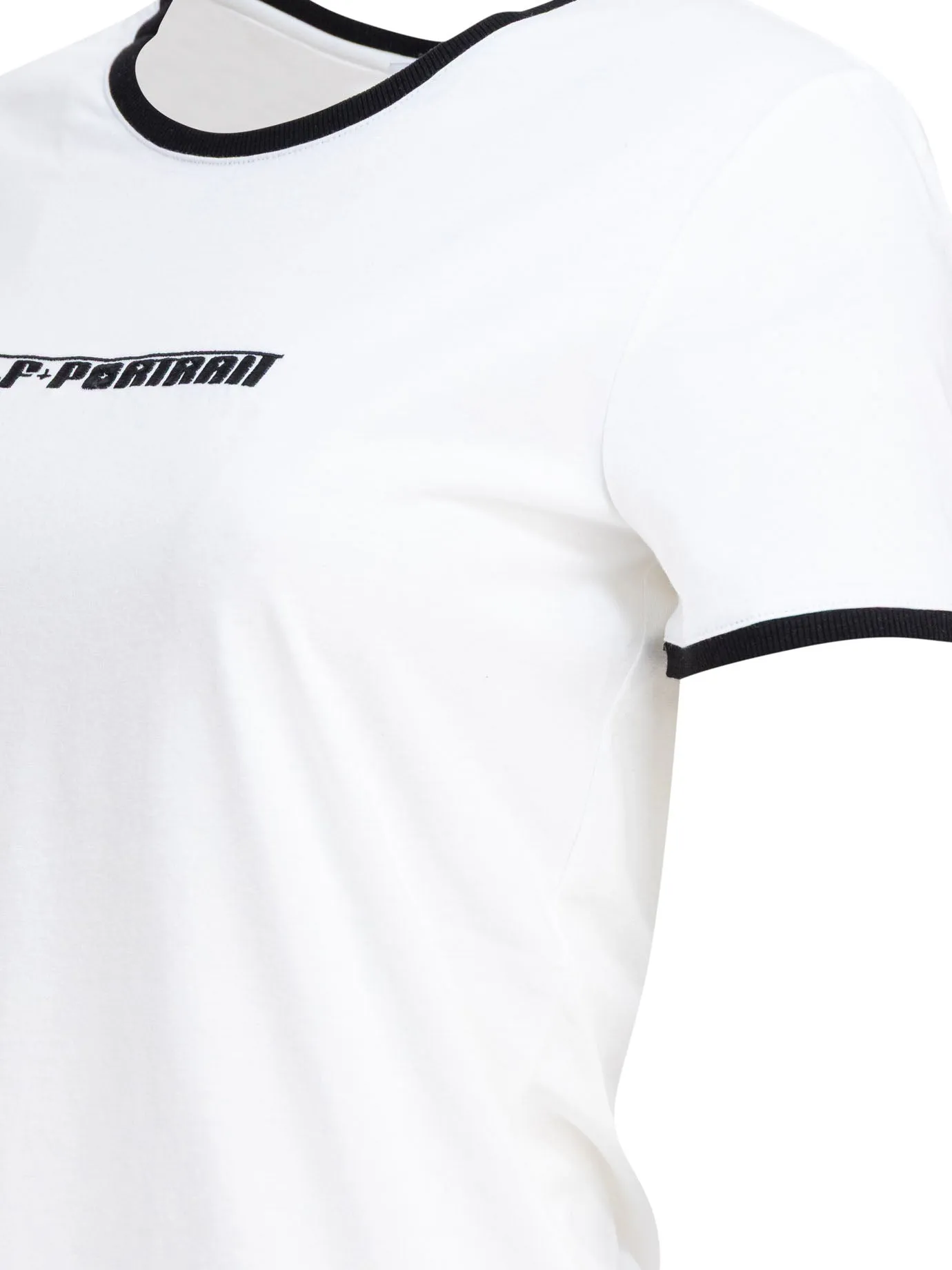 Crew-Neck T-Shirt With Embroidered Logo T-Shirts White sold by Wanan Luxury product image thumbnail 4