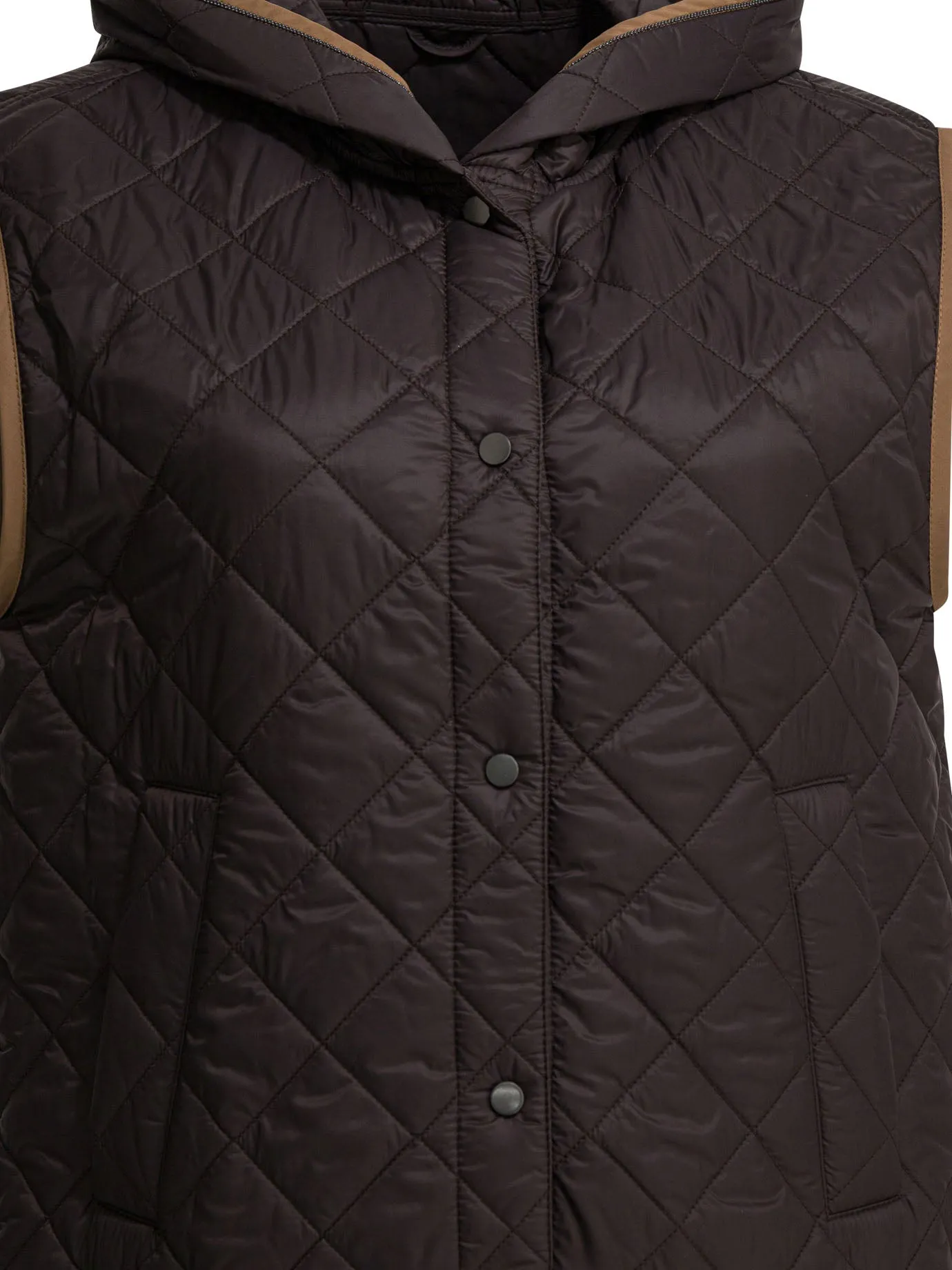 Lightweight Nylon Quilted Sleeveless Jacket Jackets And Coats Black sold by Wanan Luxury product image thumbnail 3