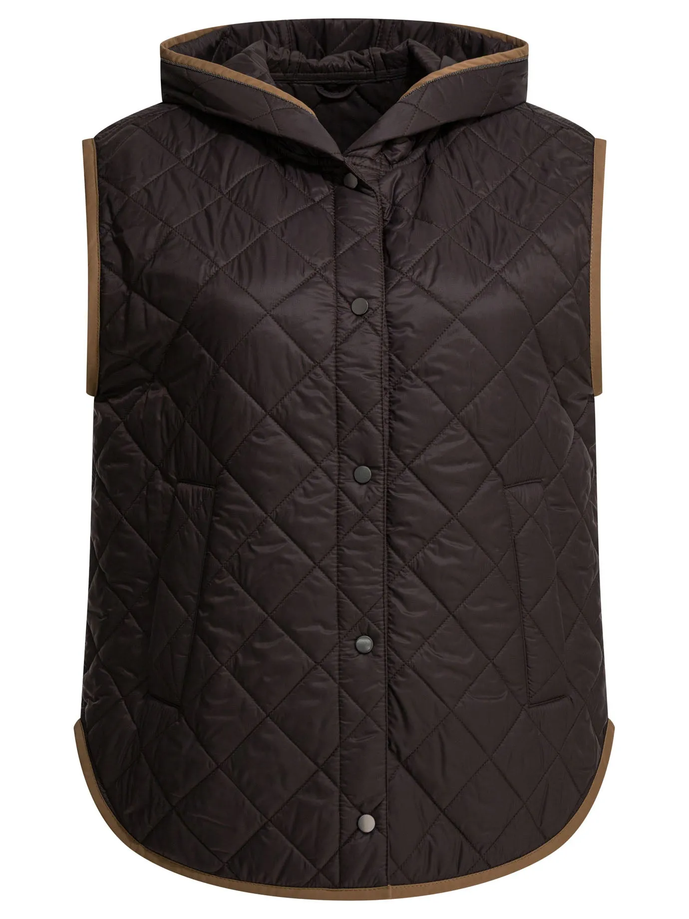 Lightweight Nylon Quilted Sleeveless Jacket Jackets And Coats Black sold by Wanan Luxury