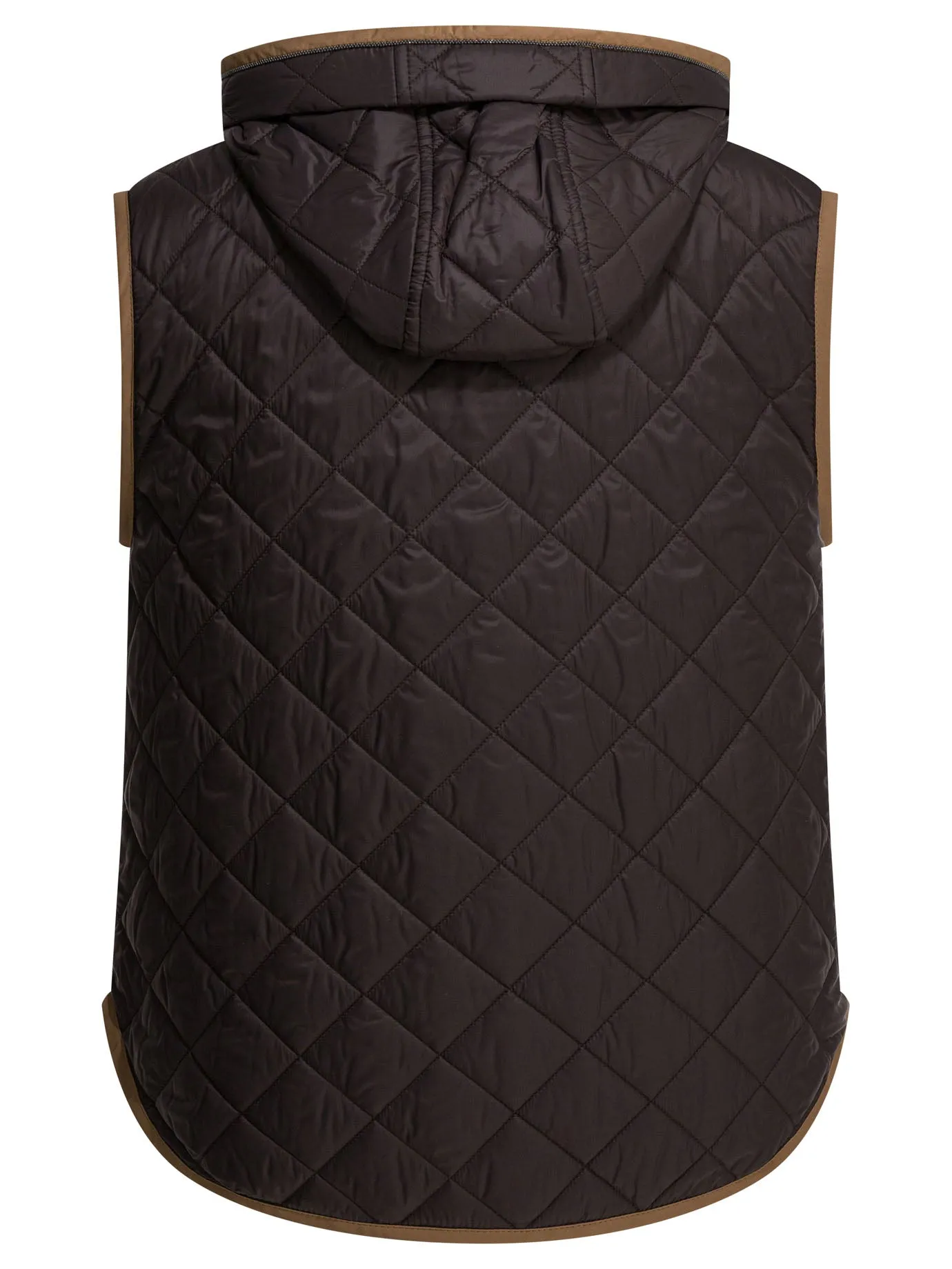 Lightweight Nylon Quilted Sleeveless Jacket Jackets And Coats Black sold by Wanan Luxury product image thumbnail 2