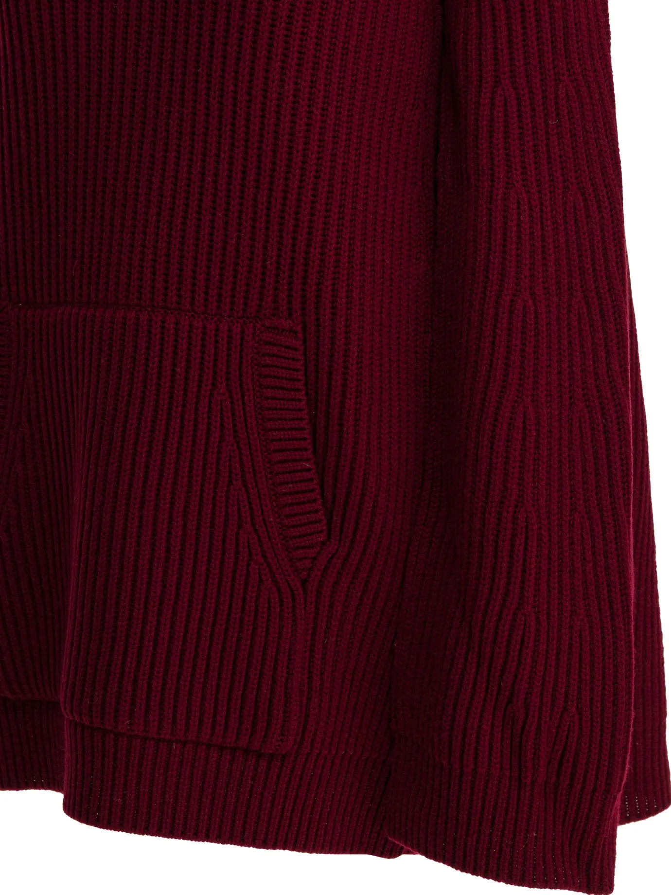 Wool And Cashmere Cape Dress Dresses Bordeaux sold by Wanan Luxury product image thumbnail 4