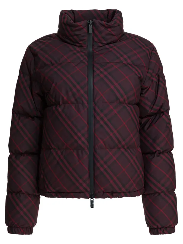 Ambleside Check Jackets And Coats Bordeaux made by Burberry