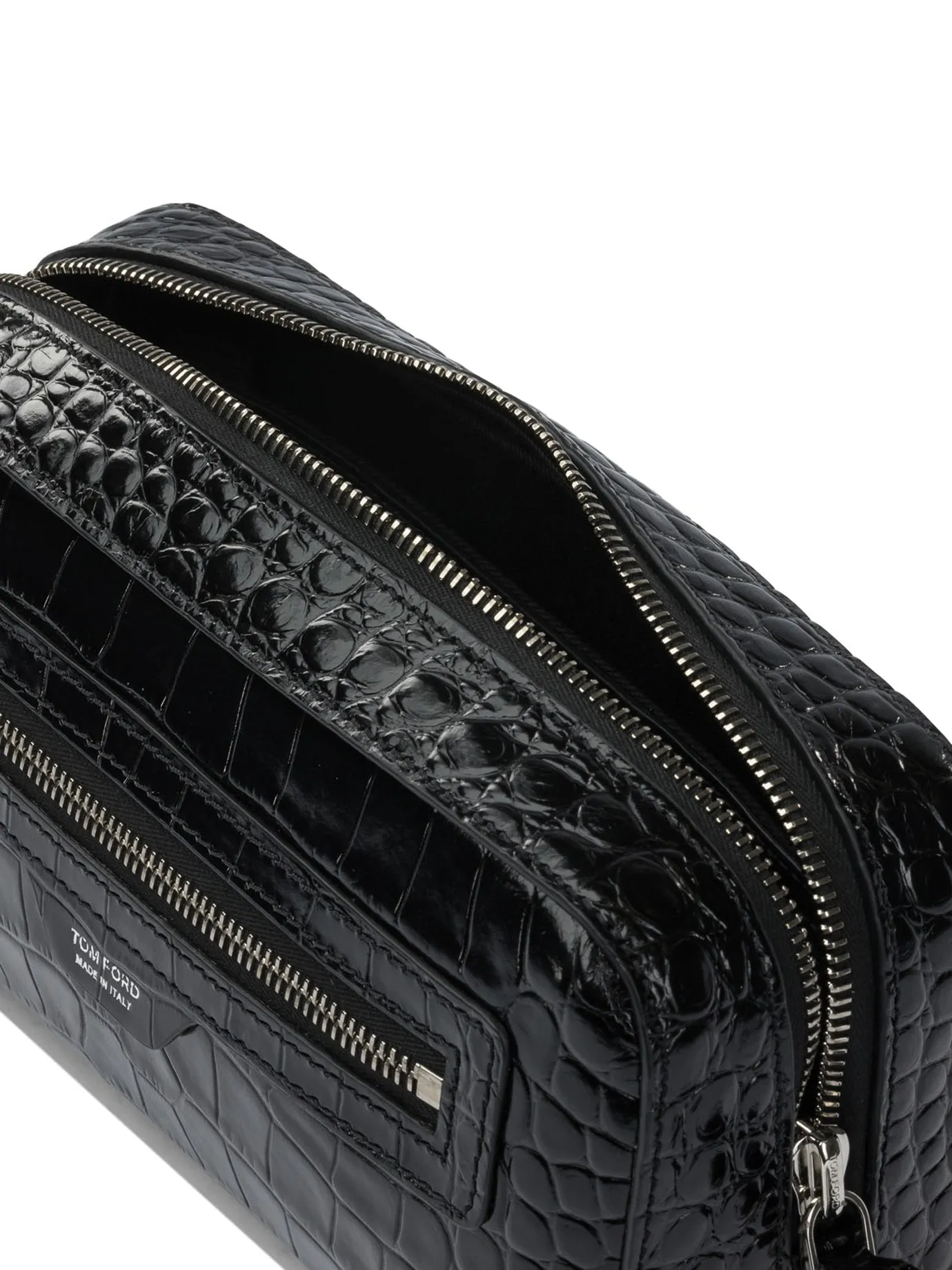 Crocodile Print Leather Beauty Case Clutches Black sold by Wanan Luxury product image thumbnail 5