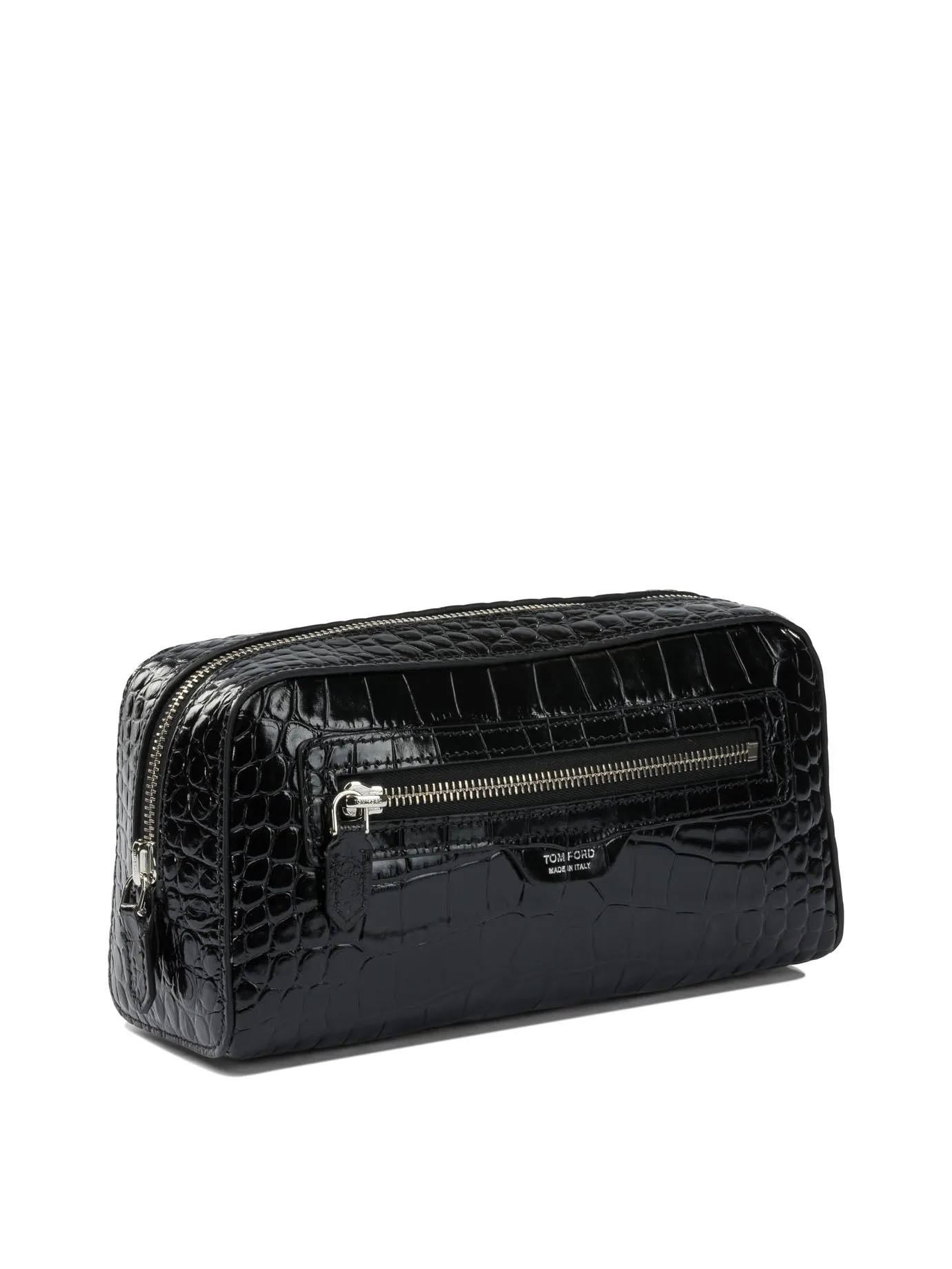 Crocodile Print Leather Beauty Case Clutches Black sold by Wanan Luxury product image thumbnail 2