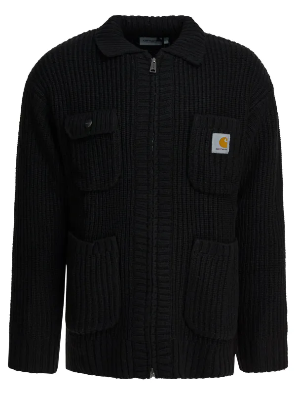 Chore Knit Jackets And Coats Black made by Carhartt WIP