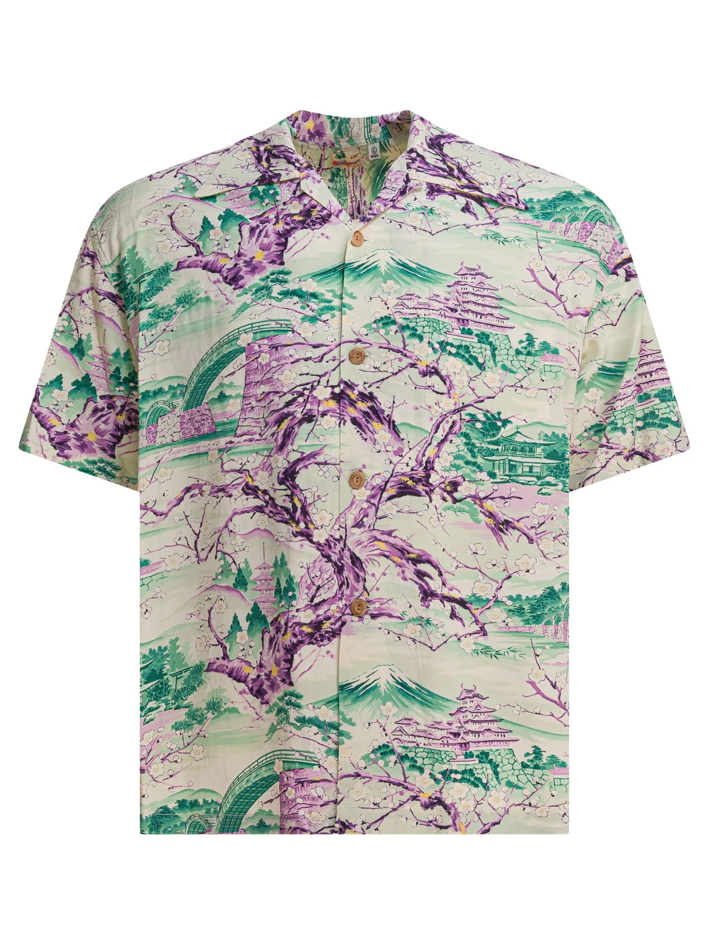 Scenery Of Japan Shirts Green sold by Wanan Luxury
