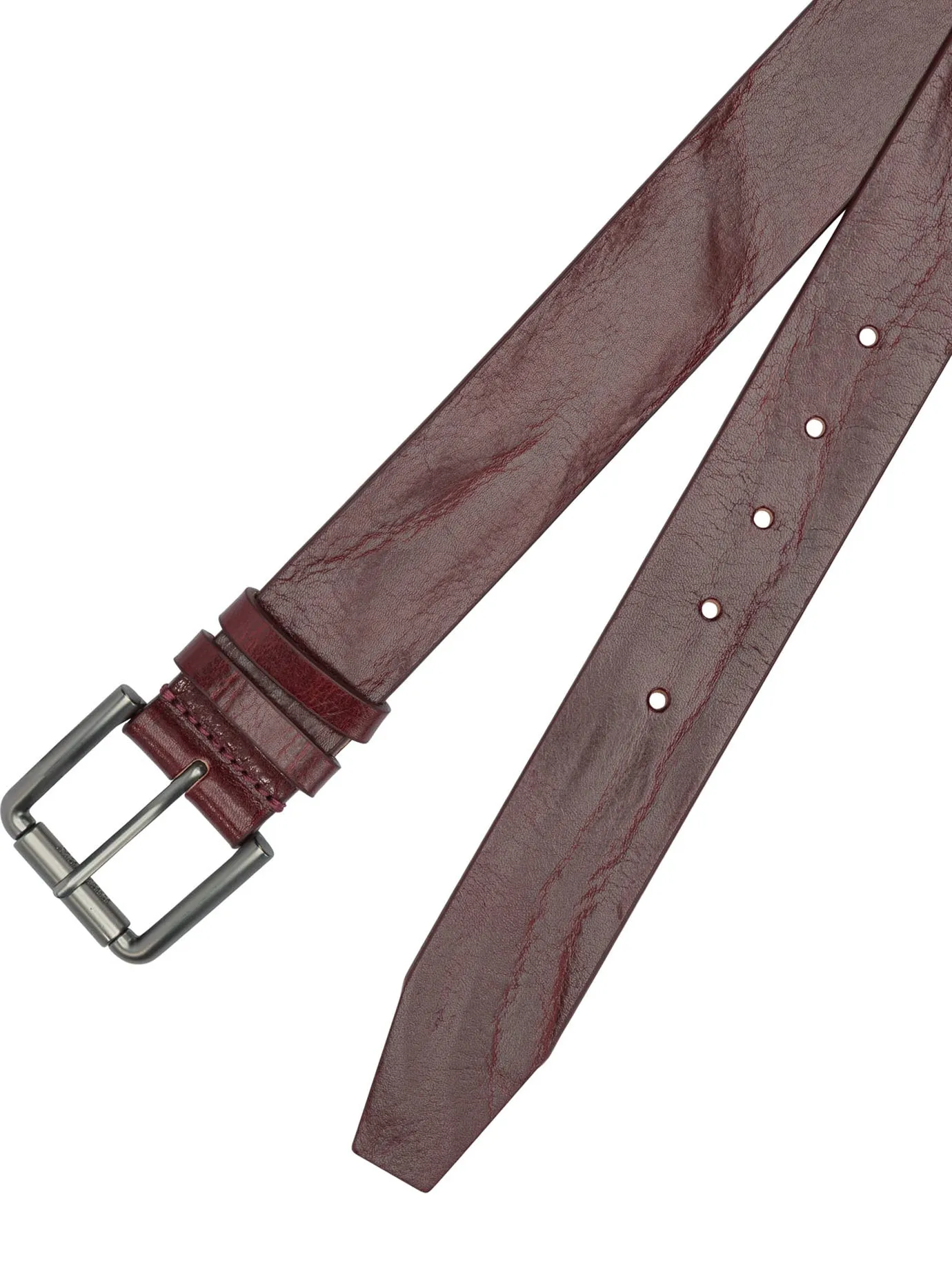 Long Leather Belt Belts Bordeaux sold by Wanan Luxury product image thumbnail 2