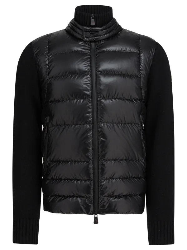 Tricot Jackets And Coats Black made by Moncler