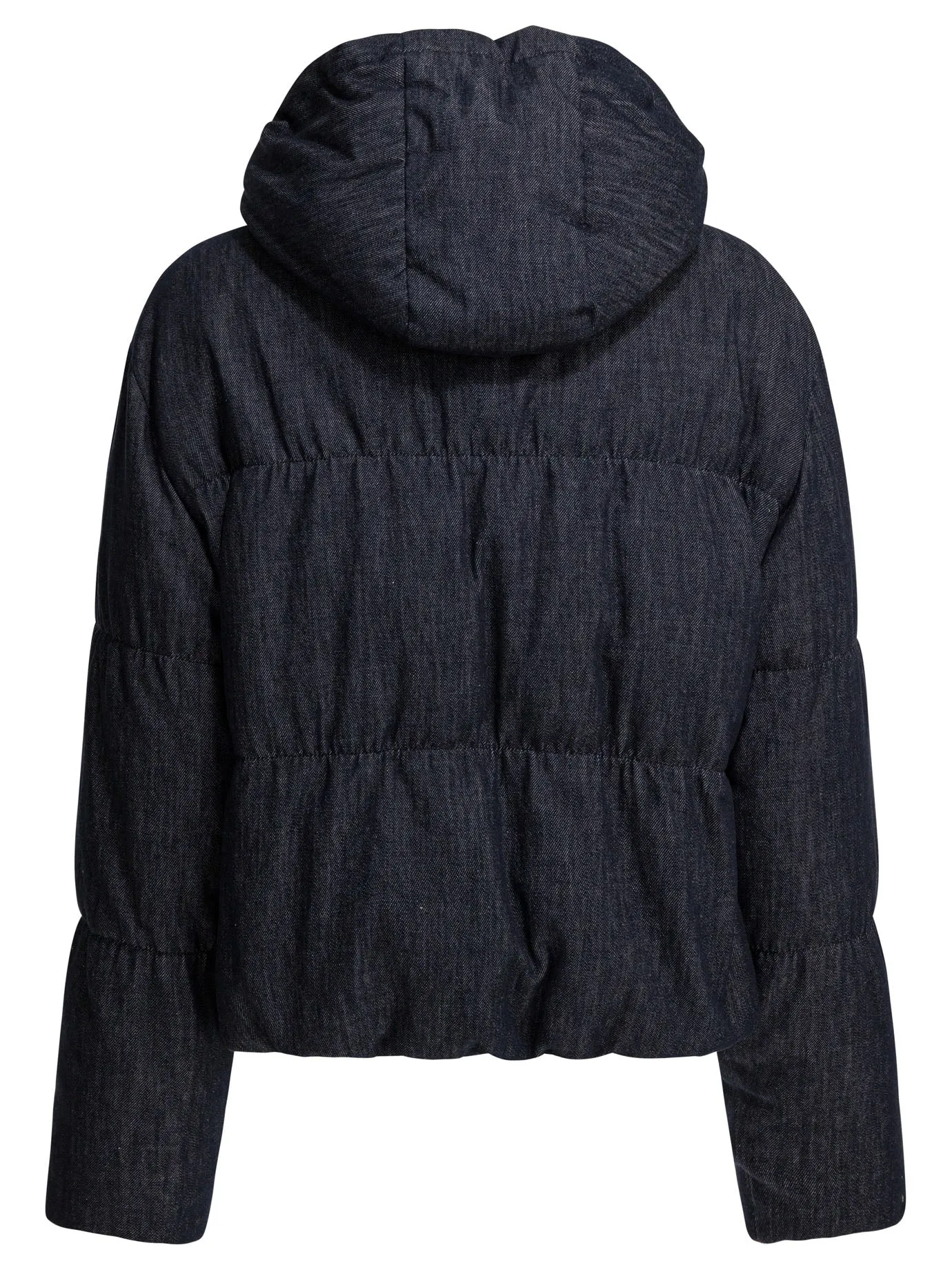 Cotton Denim-Effect Twill Down Jacket Jackets And Coats Blue sold by Wanan Luxury product image thumbnail 2