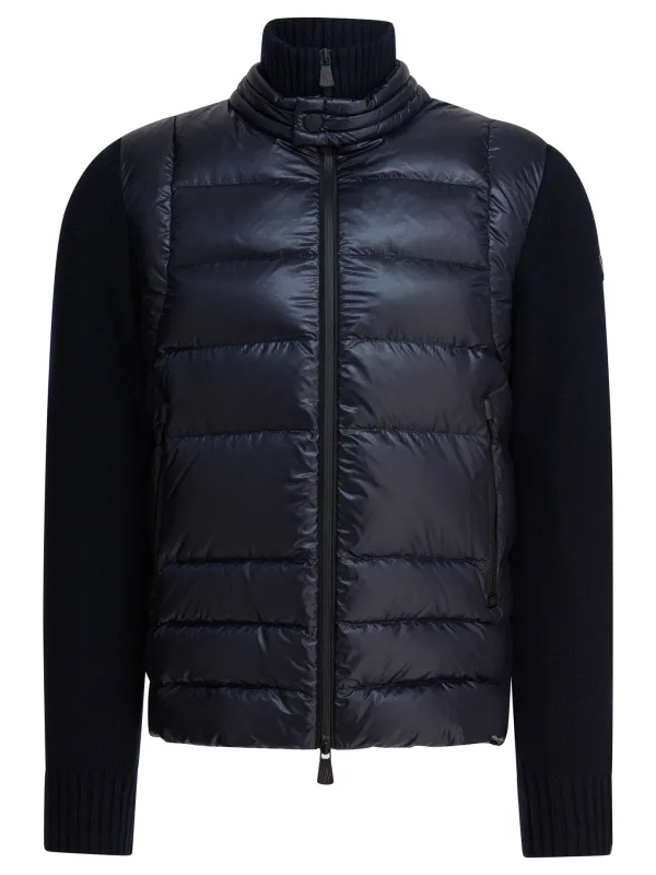 Tricot Jackets And Coats Blue made by Moncler