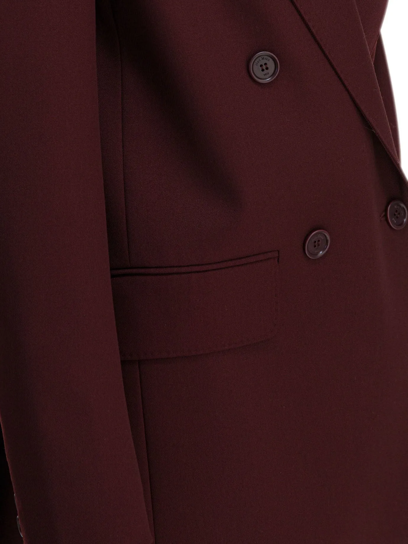 Wool Blazer Jackets And Coats Bordeaux sold by Wanan Luxury product image thumbnail 4