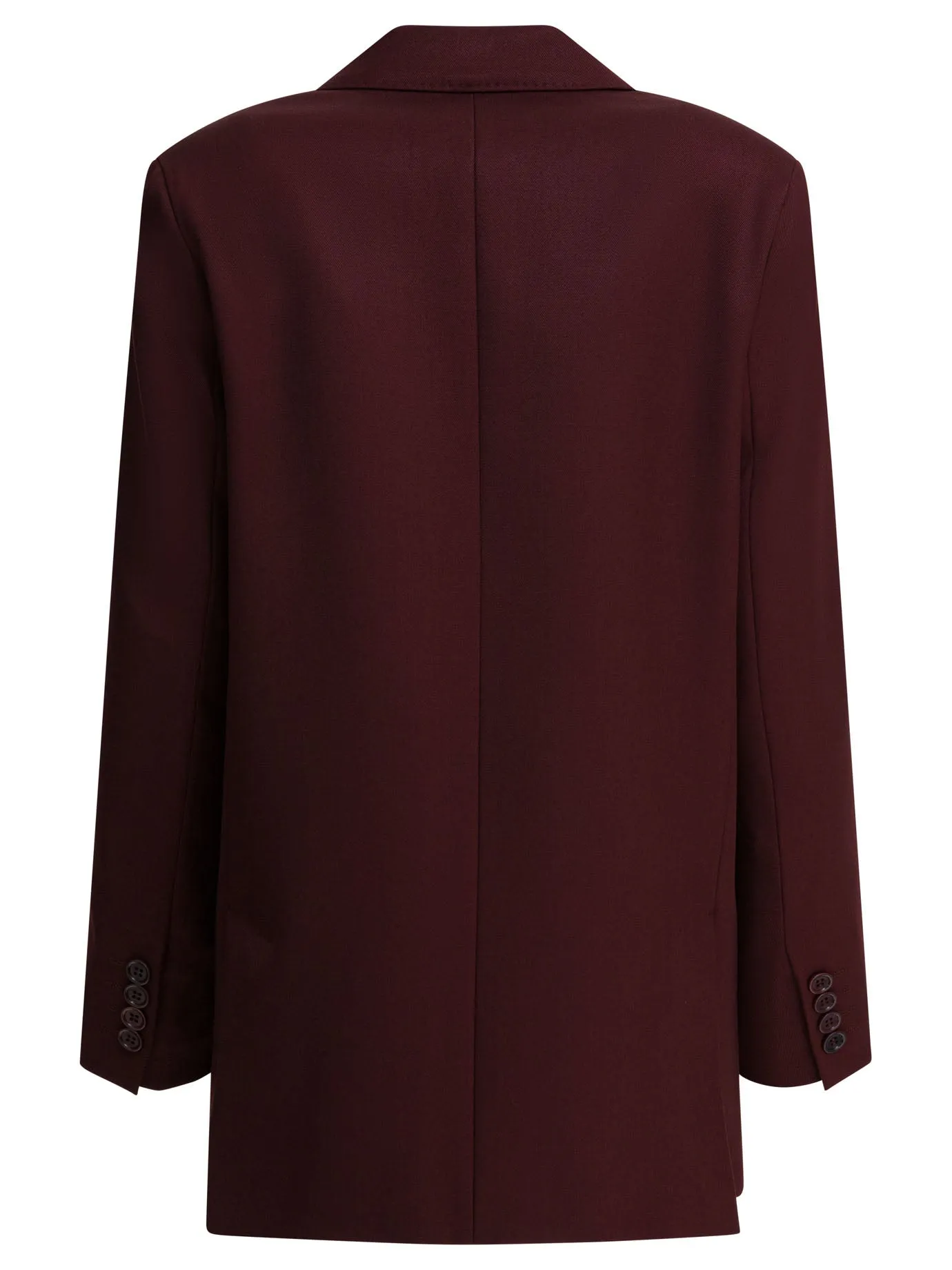 Wool Blazer Jackets And Coats Bordeaux sold by Wanan Luxury product image thumbnail 2