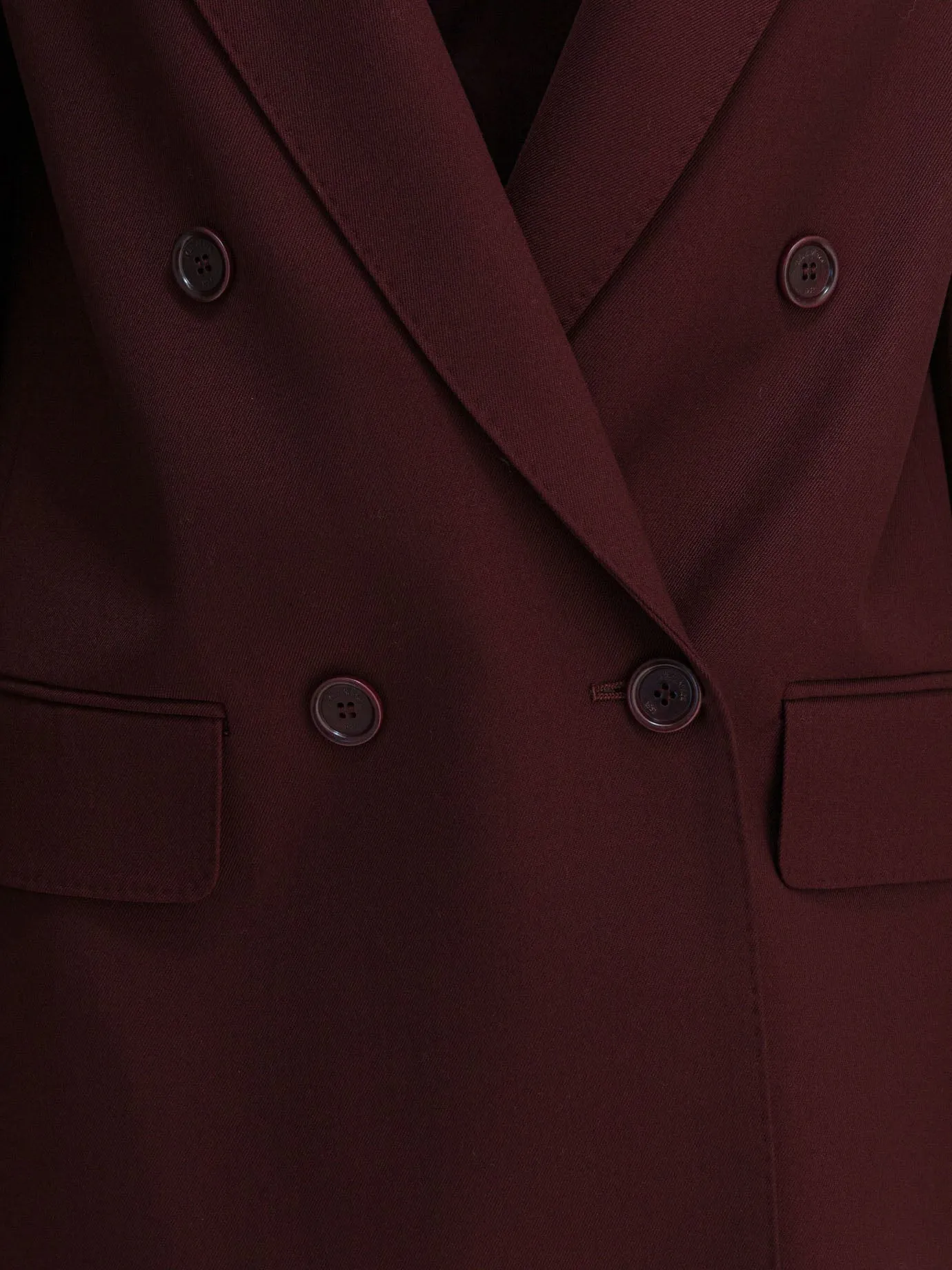 Wool Blazer Jackets And Coats Bordeaux sold by Wanan Luxury product image thumbnail 3