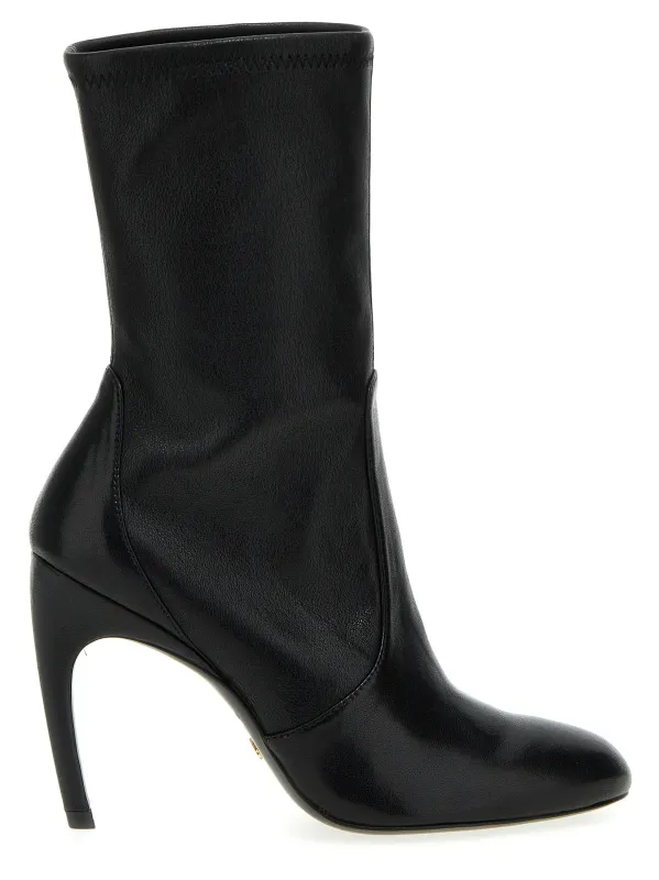 Lux Curl Ankle Boots Boots And Ankle Boots Black sold by Wanan Luxury