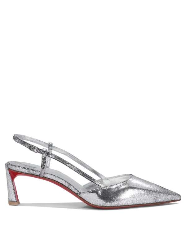 Heeled Shoes Silver made by Christian Louboutin