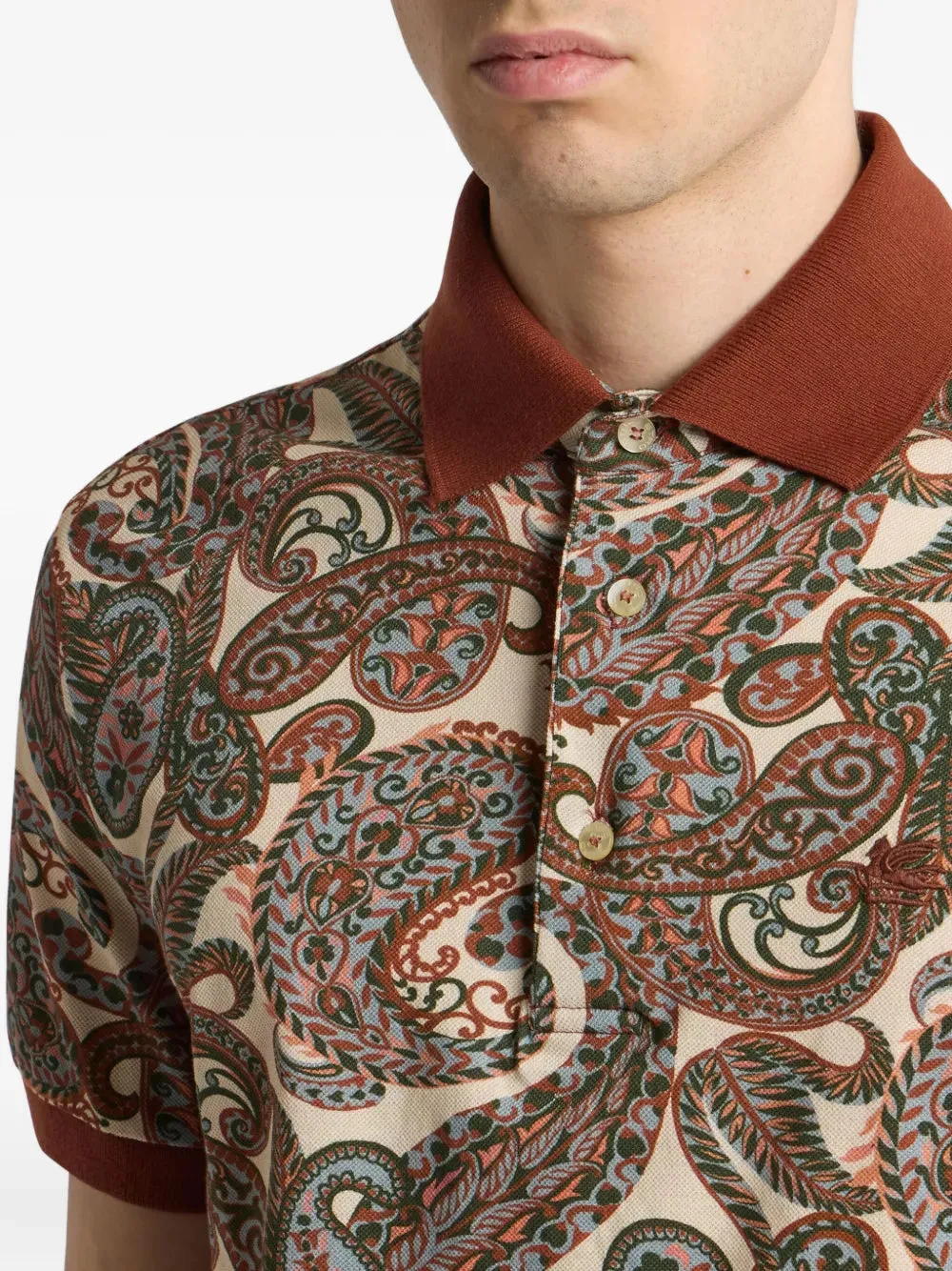 Paisley Print Polo sold by Wanan Luxury product image thumbnail 4